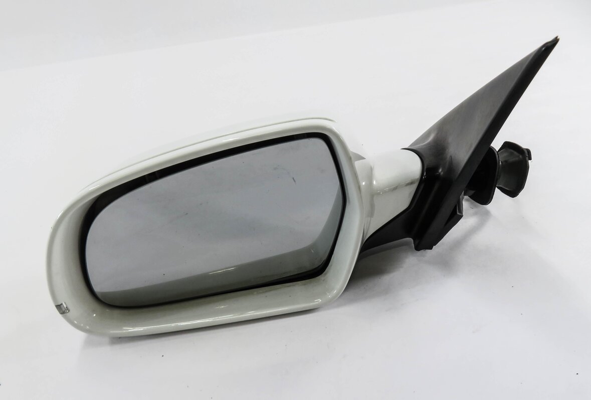 2010-2016 AUDI A4 (B8 8K) LEFT FRONT DRIVER HEATED DOOR MIRROR (IBIS WHITE T9)