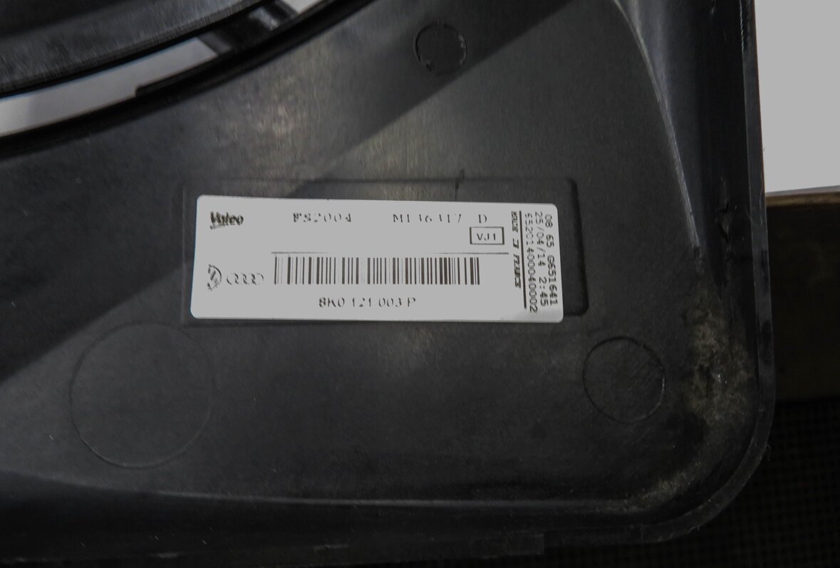 Thumbnail 8: 2009-2017 AUDI A4 A5 Q5 S4 (B8 8T 8R) 2.0L / 3.0L / 3.2L - RADIATOR COOLING FAN