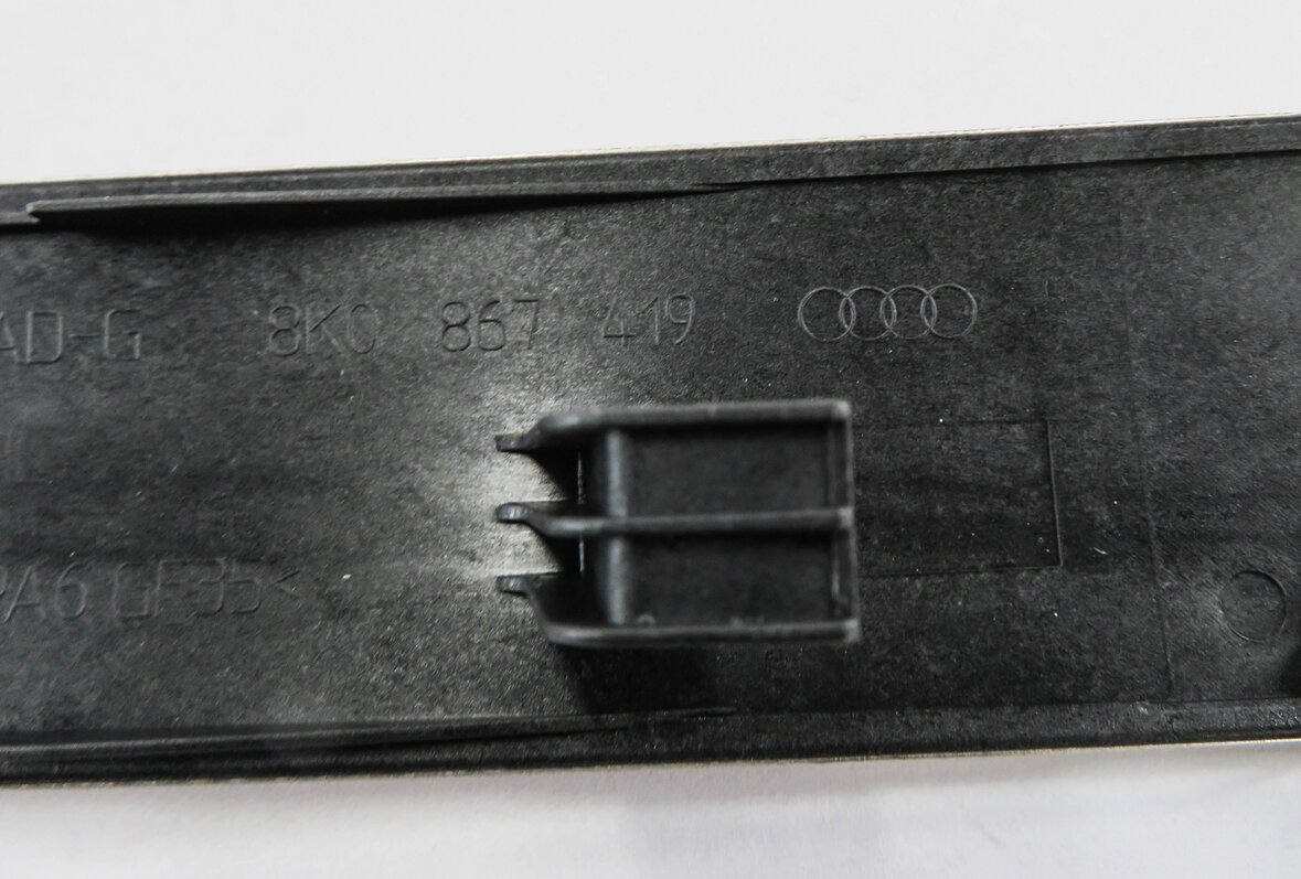 Thumbnail 10: 2014 AUDI A4 (B8 8K) DASH DOOR CONSOLE ALUMINUM FISH SCALE TRIM SET-6