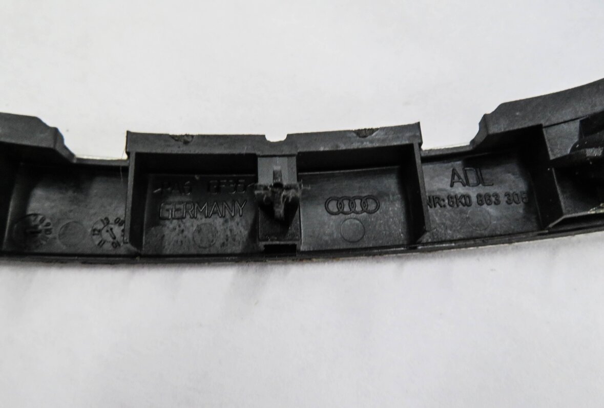 Thumbnail 11: 2014 AUDI A4 (B8 8K) DASH DOOR CONSOLE ALUMINUM FISH SCALE TRIM SET-6