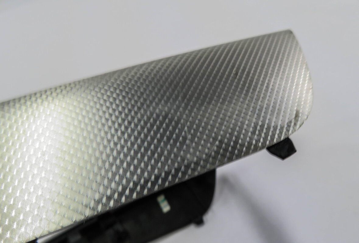 Thumbnail 6: 2014 AUDI A4 (B8 8K) DASH DOOR CONSOLE ALUMINUM FISH SCALE TRIM SET-6