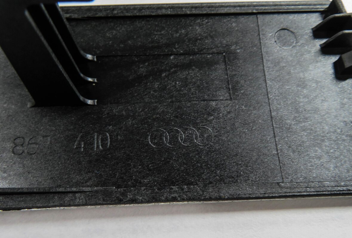 Thumbnail 7: 2014 AUDI A4 (B8 8K) DASH DOOR CONSOLE ALUMINUM FISH SCALE TRIM SET-6