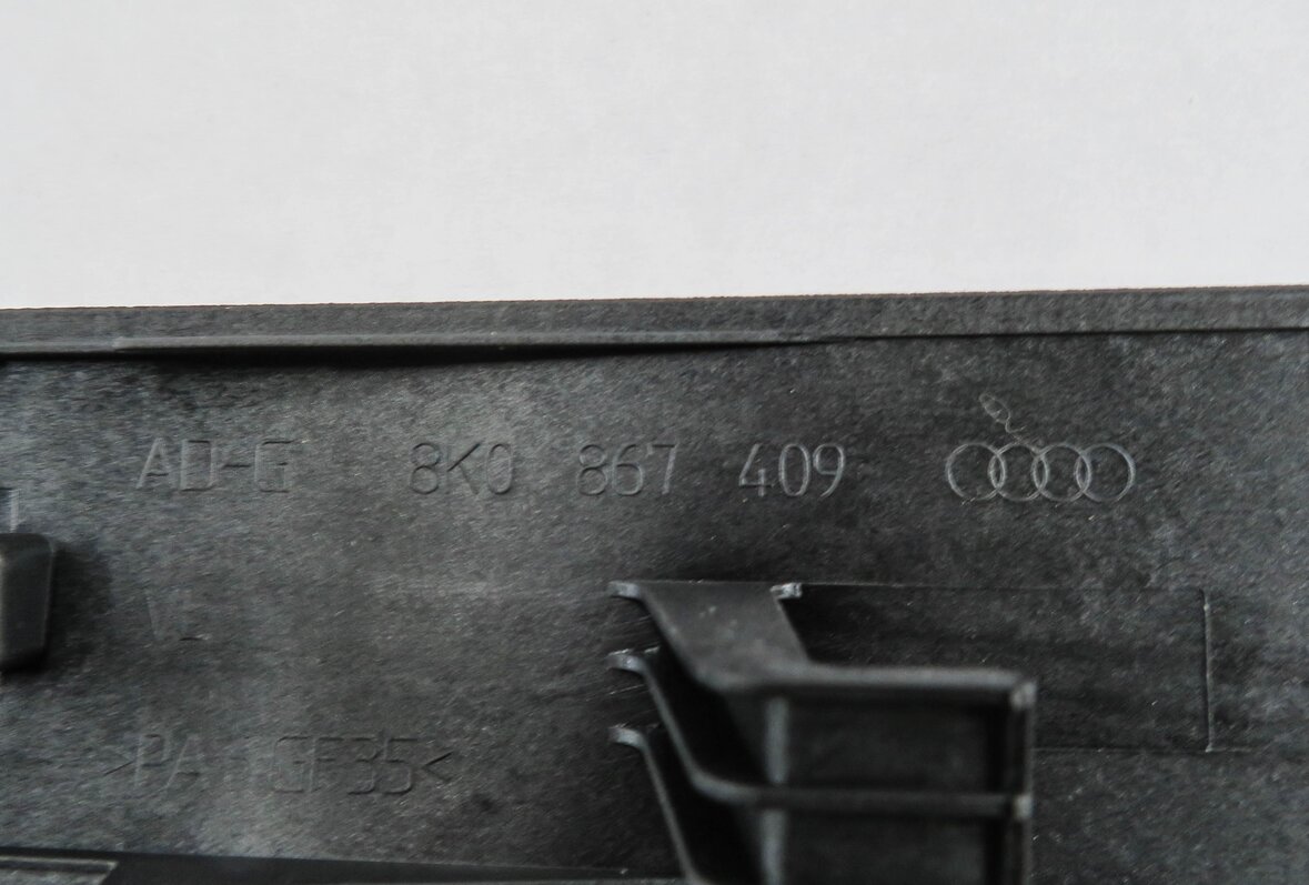 Thumbnail 9: 2014 AUDI A4 (B8 8K) DASH DOOR CONSOLE ALUMINUM FISH SCALE TRIM SET-6