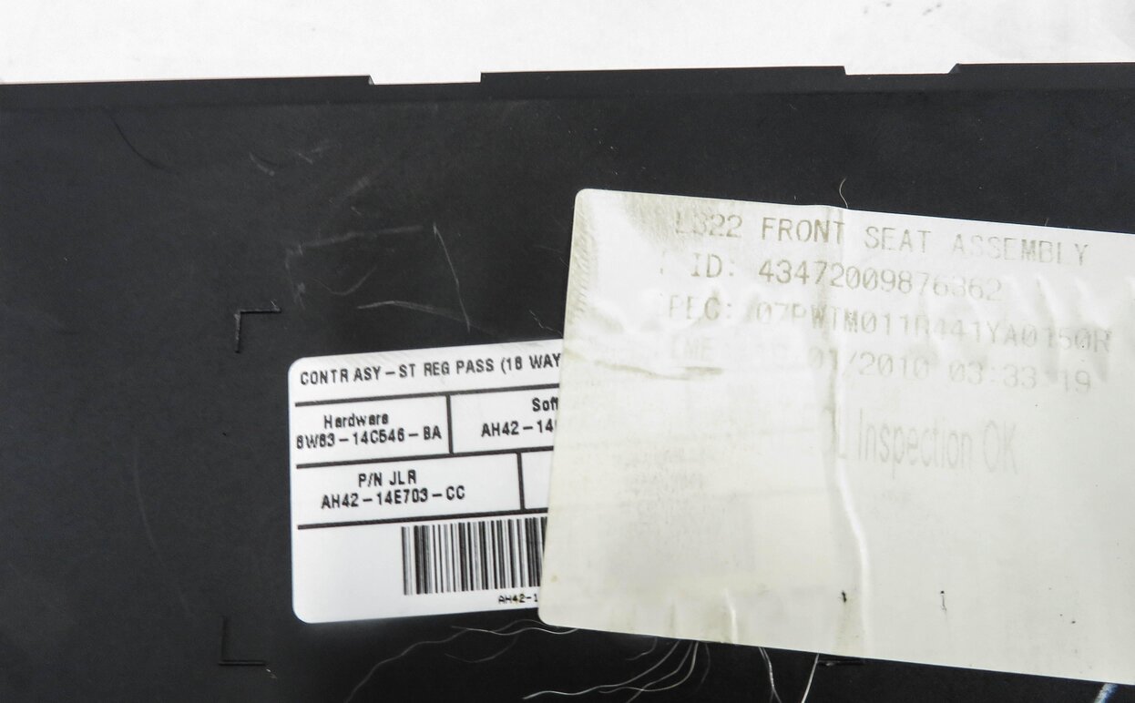 Thumbnail 3: 2010 RANGE ROVER (L322) RIGHT FRONT PASSENGER MEMORY SEAT CONTROL MODULE