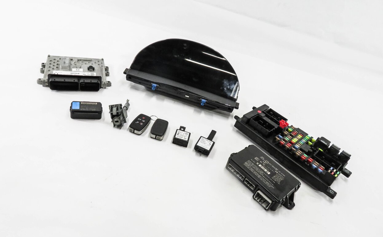Thumbnail 14: 10-12 RANGE ROVER (L322) 5.0L ENGINE ECM BCM IMMOBILIZER MODULE KEY SET (NON SC)