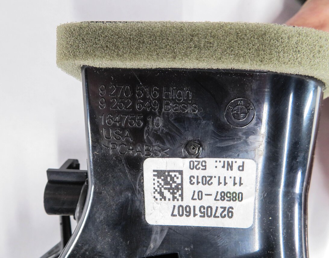Thumbnail 5: 2014 BMW X5 (F15) LEFT FRONT DRIVER DASH HEATER A/C AIR VENT