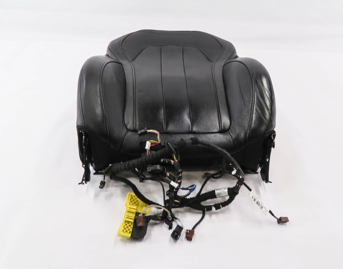 Thumbnail 2: 2014 BMW X5 (F15) DRIVER - UPPER TOP HEATED COMFORT SEAT CUSHION (BLACK LEATHER)