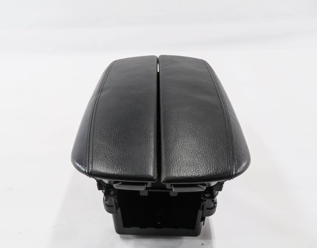 Thumbnail 2: 14-19 BMW X5 X6 (F15 F16) FRONT CENTER CONSOLE ARM REST w/ CELL CRADLE (BLACK)