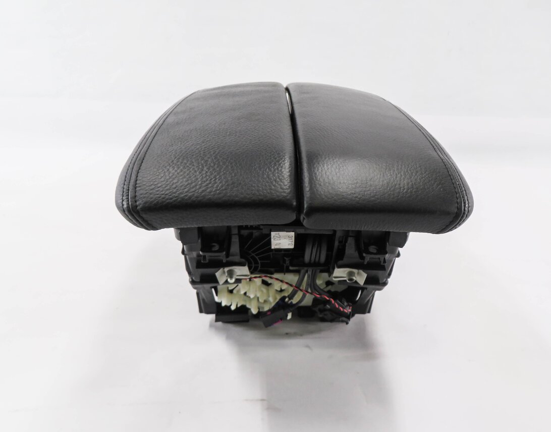 Thumbnail 4: 14-19 BMW X5 X6 (F15 F16) FRONT CENTER CONSOLE ARM REST w/ CELL CRADLE (BLACK)