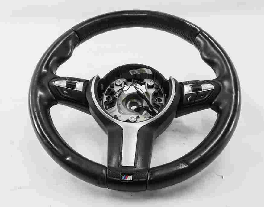 Thumbnail 4: 14-18 BMW X5 X6 F15 M SPORT STEERING WHEEL w/CRUISE PHONE MEDIA SWITCHES 