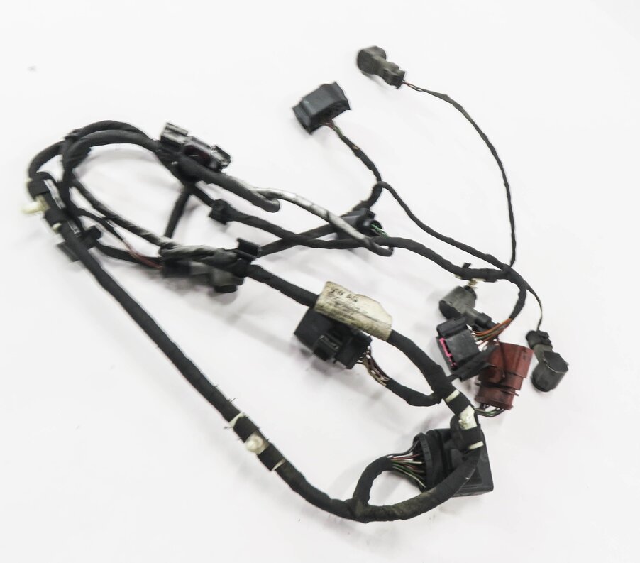 Thumbnail 3: 2007 AUDI Q7 (4L) REAR PDC PARK DISTANCE SENSOR SET-3 w/ HARNESS (BLACK)