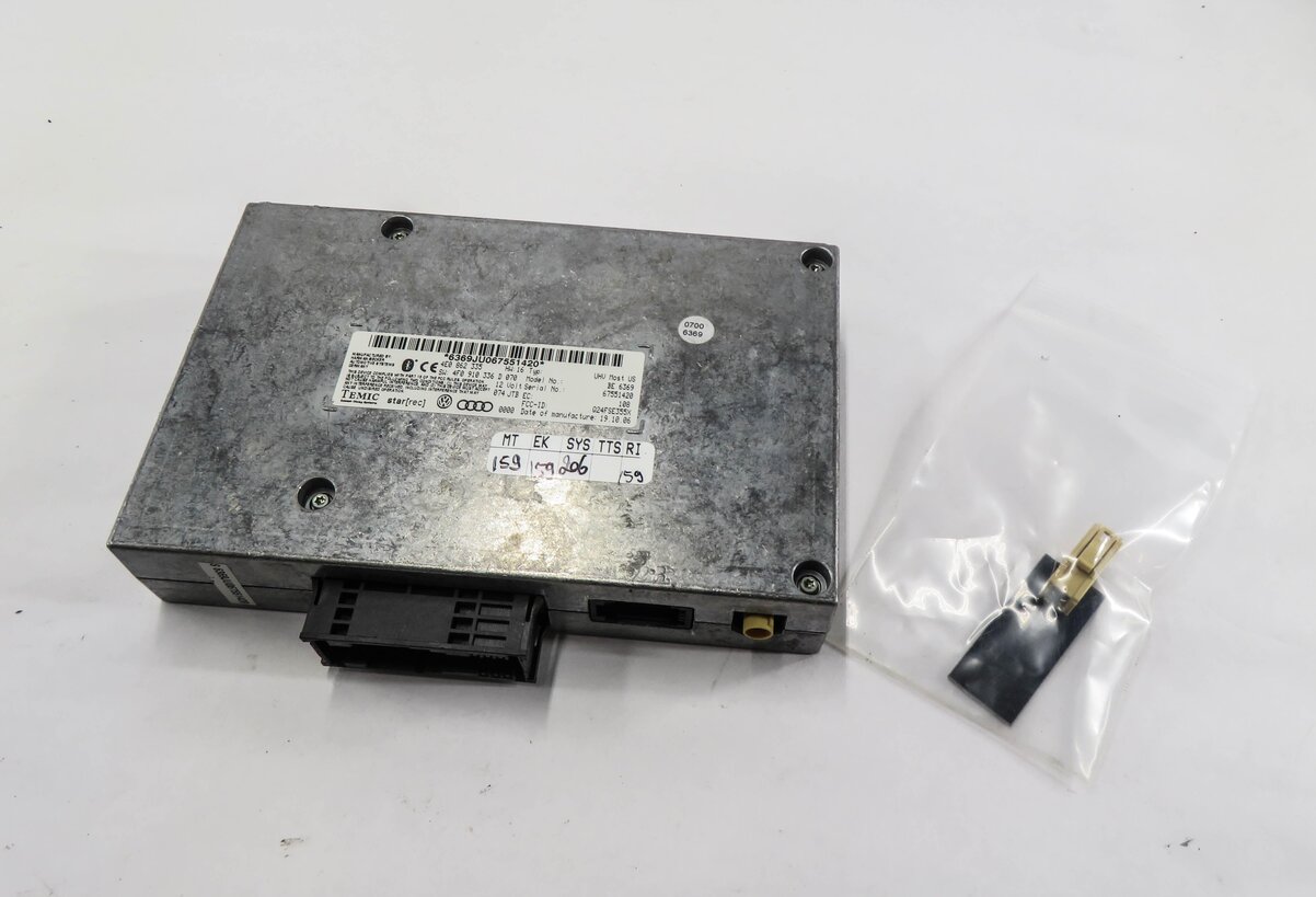 2007 AUDI Q7 (4L) BLUETOOTH TELEMATICS COMMUNICATION CONTROL MODULE