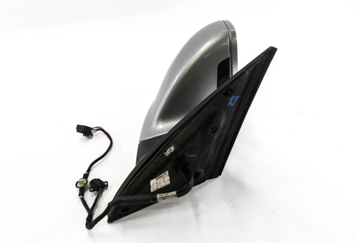 Thumbnail 4: 2007-2009 AUDI Q7 (4L) RIGHT - HEATED MEMORY BLIND SPOT DOOR MIRROR (SILVER)