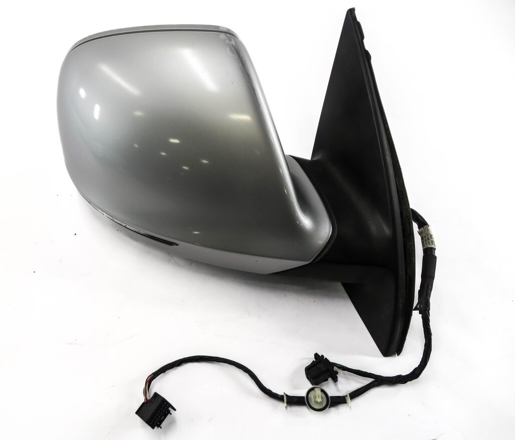 Thumbnail 5: 2007-2009 AUDI Q7 (4L) RIGHT - HEATED MEMORY BLIND SPOT DOOR MIRROR (SILVER)