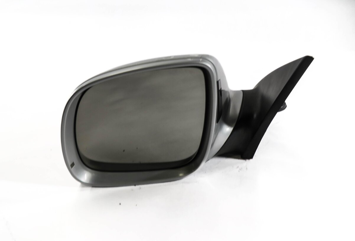 2007-2009 AUDI Q7 (4L) LEFT - HEATED MEMORY BLIND SPOT DOOR MIRROR (SILVER)