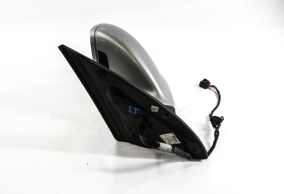 Thumbnail 4: 2007-2009 AUDI Q7 (4L) LEFT - HEATED MEMORY BLIND SPOT DOOR MIRROR (SILVER)