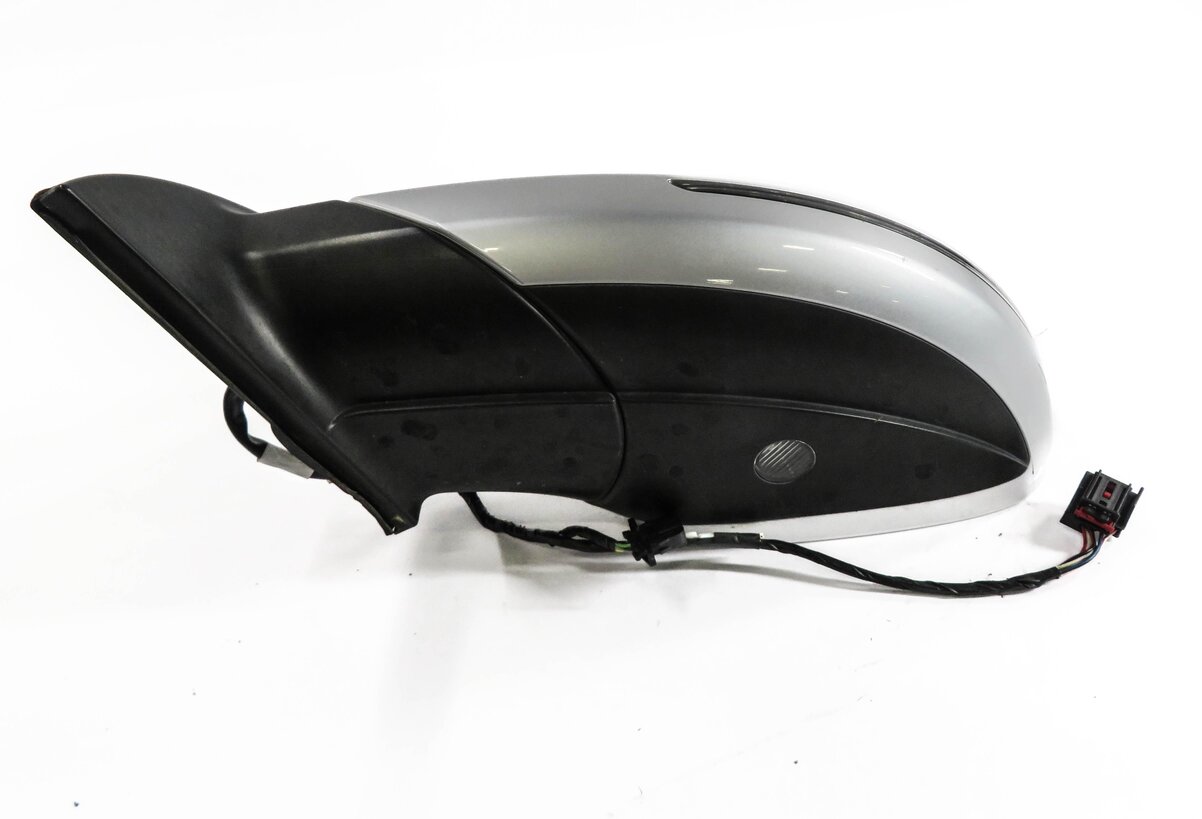 Thumbnail 6: 2007-2009 AUDI Q7 (4L) LEFT - HEATED MEMORY BLIND SPOT DOOR MIRROR (SILVER)