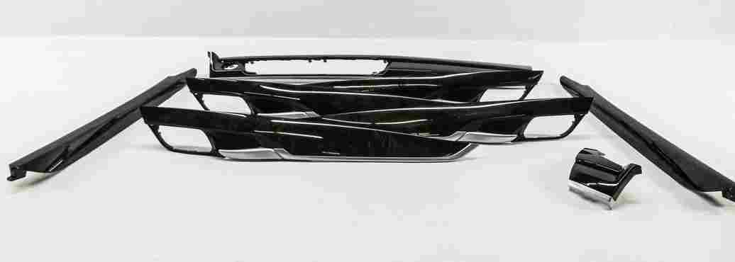 2015 BMW X5 (F15) DASH DOOR CONSOLE WOOD GRAIN TRIM SET (FINE POPLAR WOOD)