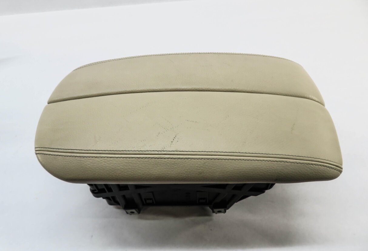 Thumbnail 2: 2014-2019 BMW X5 X6 (F15 F16) FRONT CENTER CONSOLE ARM REST COMPARTMENT (BEIGE)