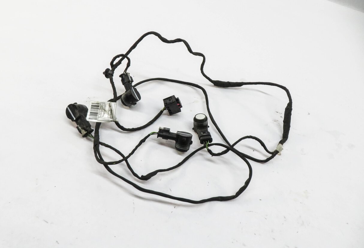 2015 BMW X5 (F15) REAR PDC PARK DISTANCE SENSOR SET w/ HARNESS (ALPINE WHITE)