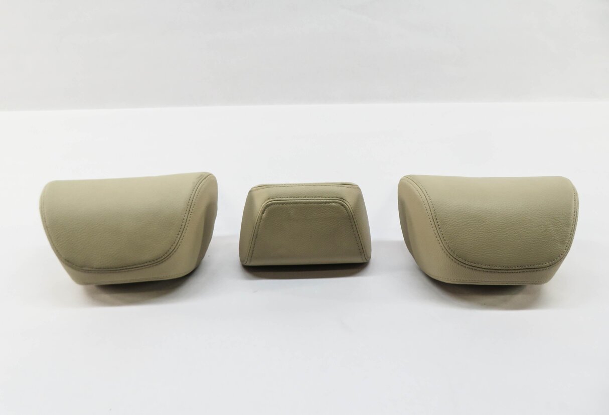 Thumbnail 4: 2015 BMW X5 (F15) REAR 2nd SECOND ROW SEAT HEADREST SET-3 (BLACK LEATHER)