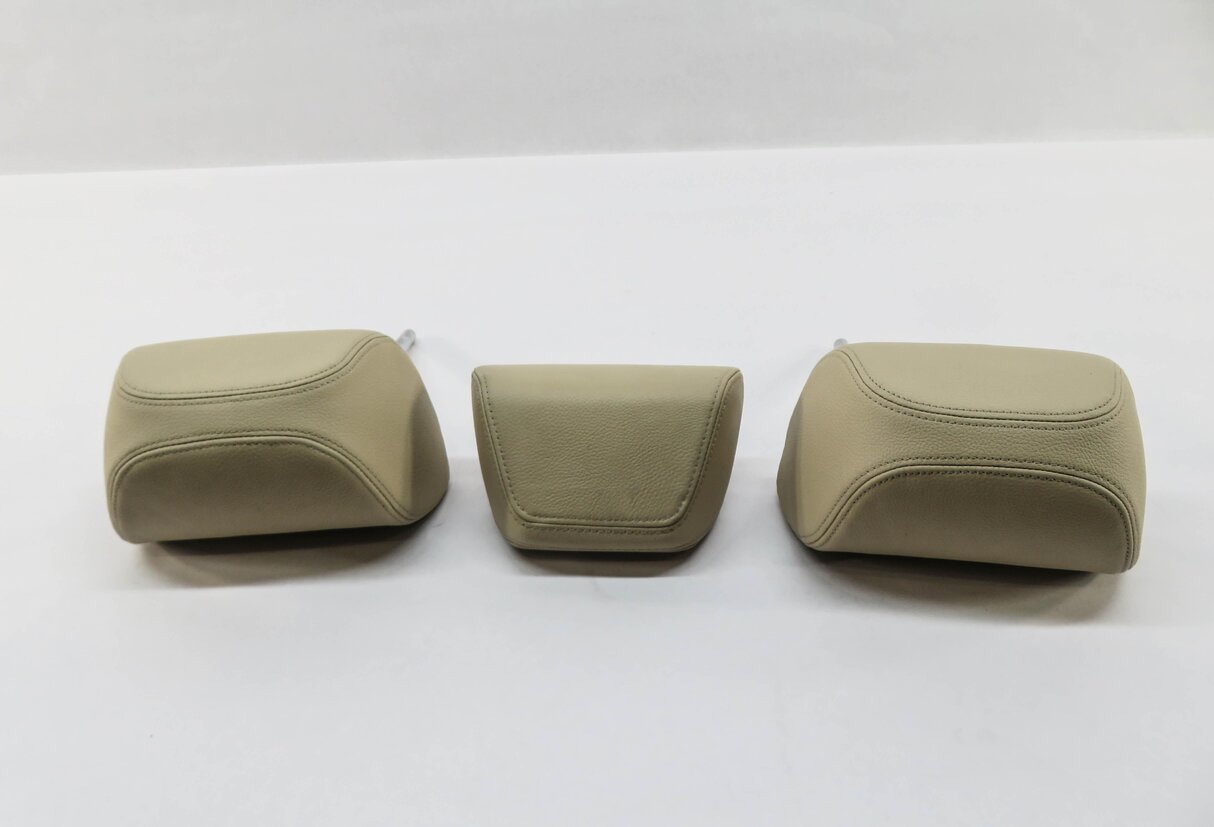 Thumbnail 5: 2015 BMW X5 (F15) REAR 2nd SECOND ROW SEAT HEADREST SET-3 (BLACK LEATHER)