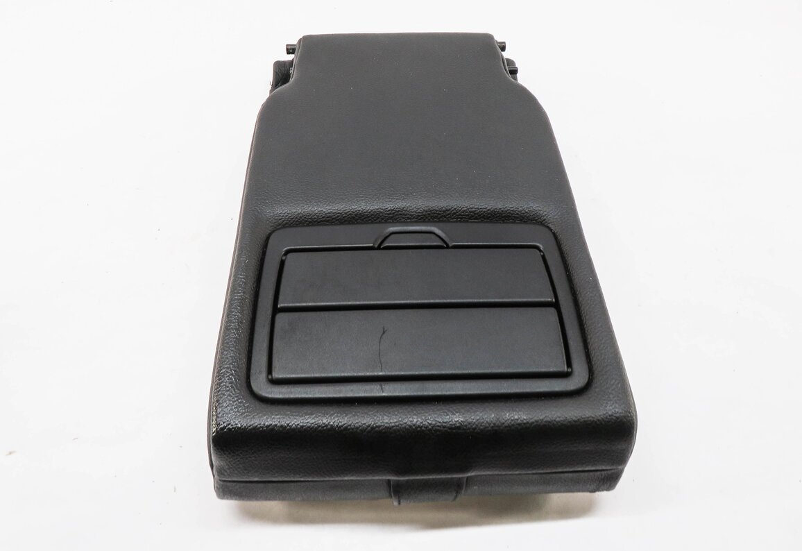 Thumbnail 4: 2013 BMW X3 (F25) REAR SEAT CENTER CONSOLE ARMREST CUP HOLDER (BLACK LEATHER)