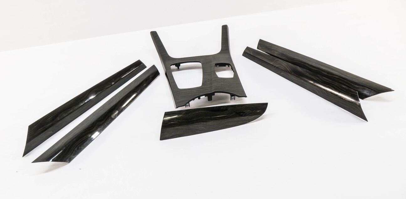 2013 BMW X3 (F25) INTERIOR DASH DOOR CONSOLE TRIM SET (FINELINE WOOD GRAIN)