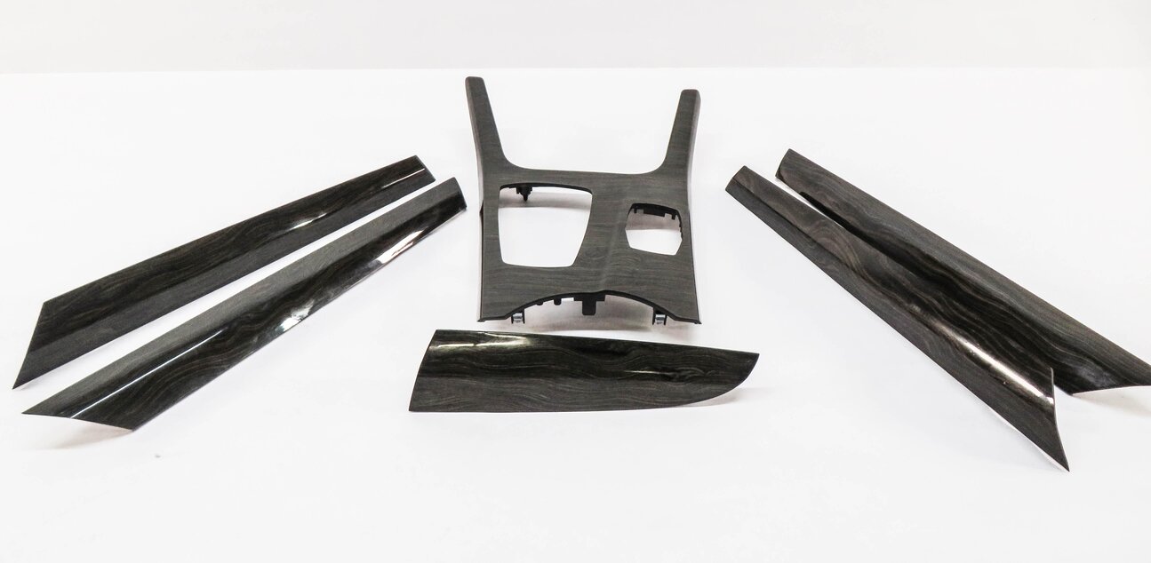 Thumbnail 2: 2013 BMW X3 (F25) INTERIOR DASH DOOR CONSOLE TRIM SET (FINELINE WOOD GRAIN)