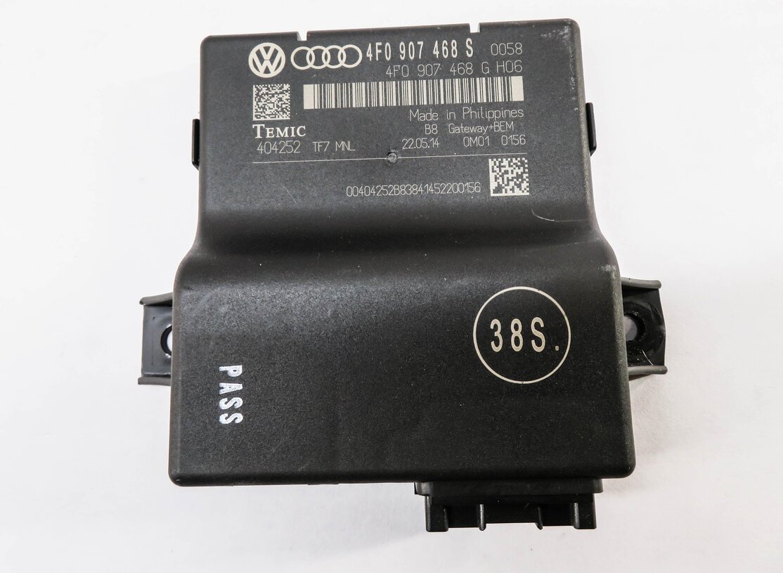 Thumbnail 6: 13-15 AUDI Q7 (4L) 3.0L CTWB SUPERCHARGED ENGINE BCM IMMOBILIZER MODULE KEY SET