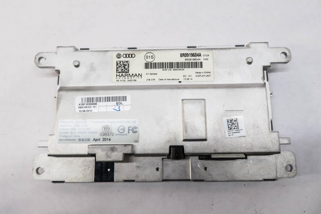 Thumbnail 6: 2013-2017 AUDI A5 S5 Q5 Q7 (4L B8 8T 8R) GPS NAVIGATION MEDIA DISPLAY SCREEN 7"
