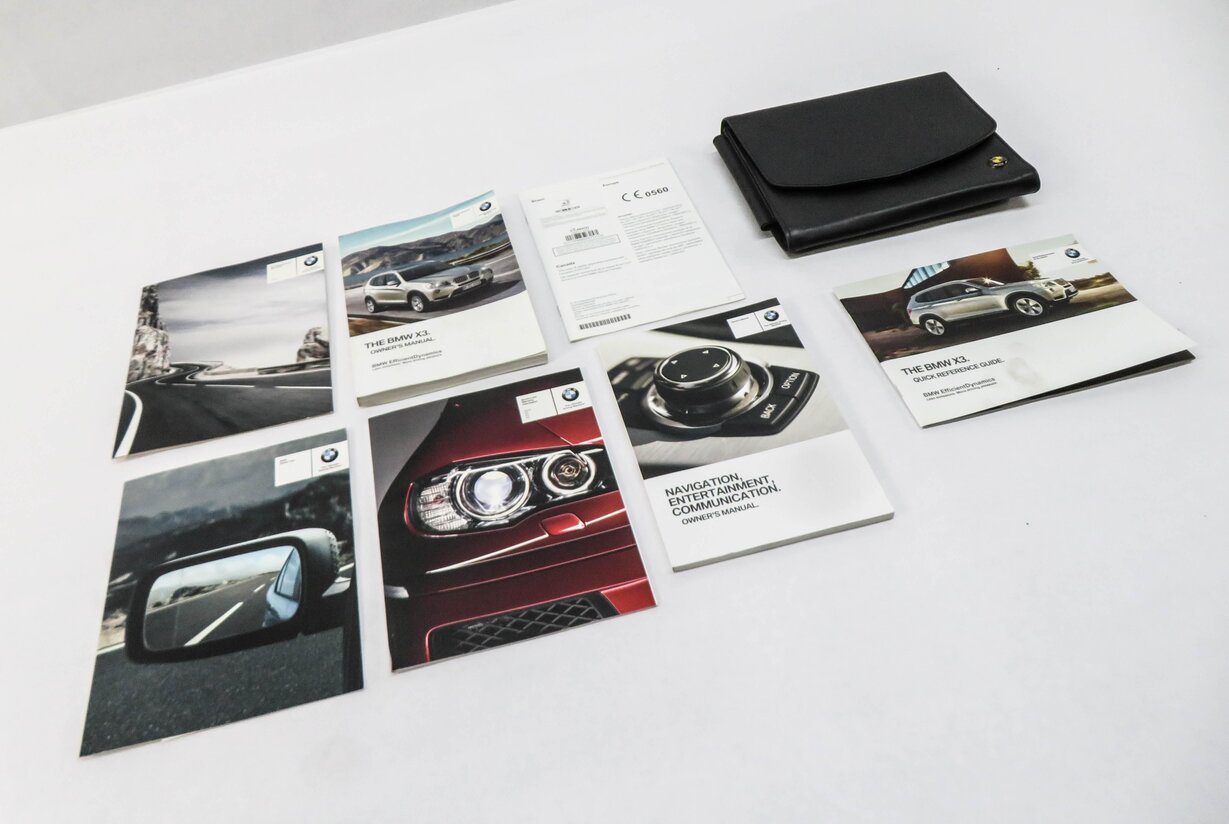 Thumbnail 2: 2013 BMW X3 (F25) OWNERS MANUAL BOOK BOOKLET GUIDE SET w/ CASE