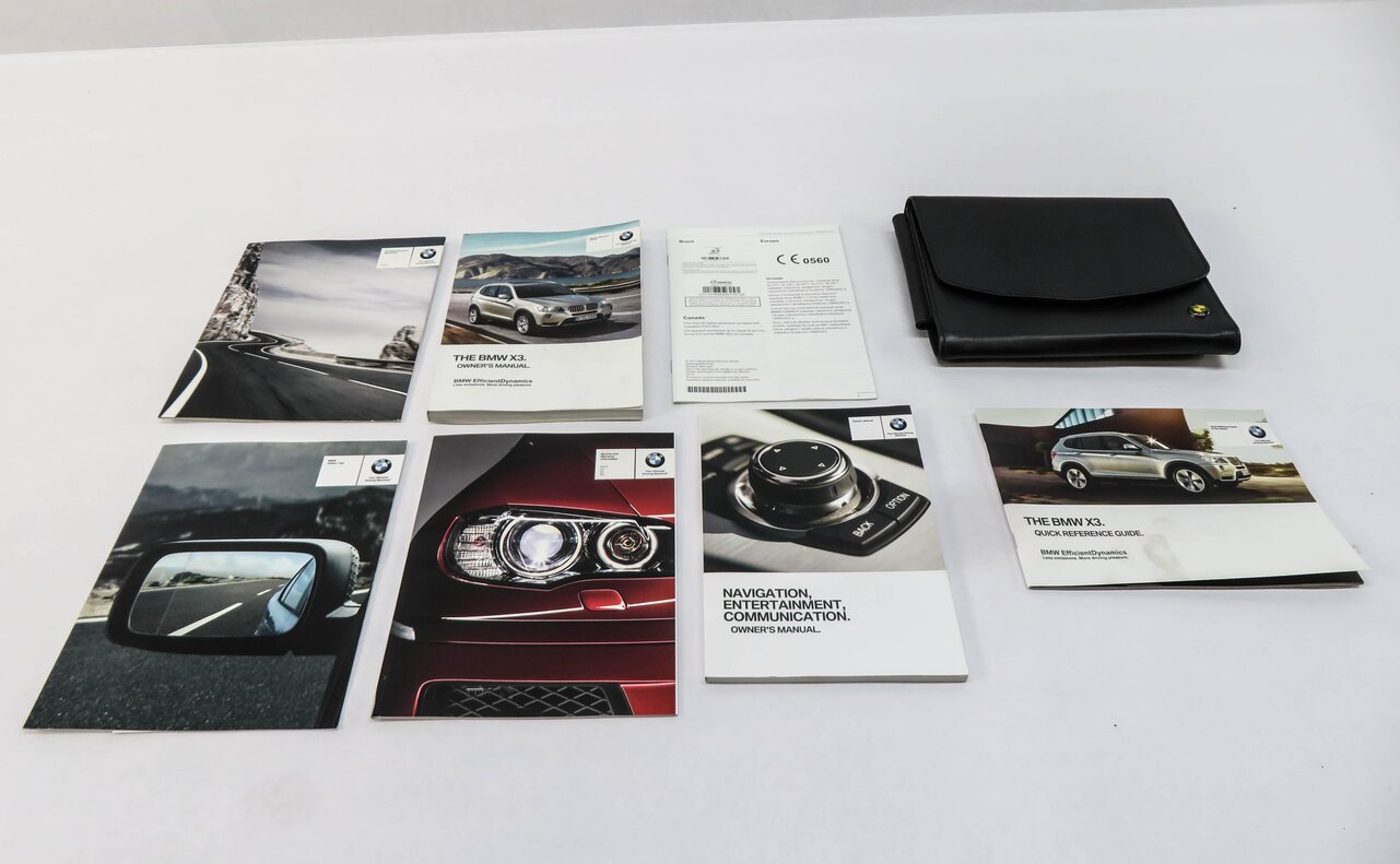 Thumbnail 3: 2013 BMW X3 (F25) OWNERS MANUAL BOOK BOOKLET GUIDE SET w/ CASE