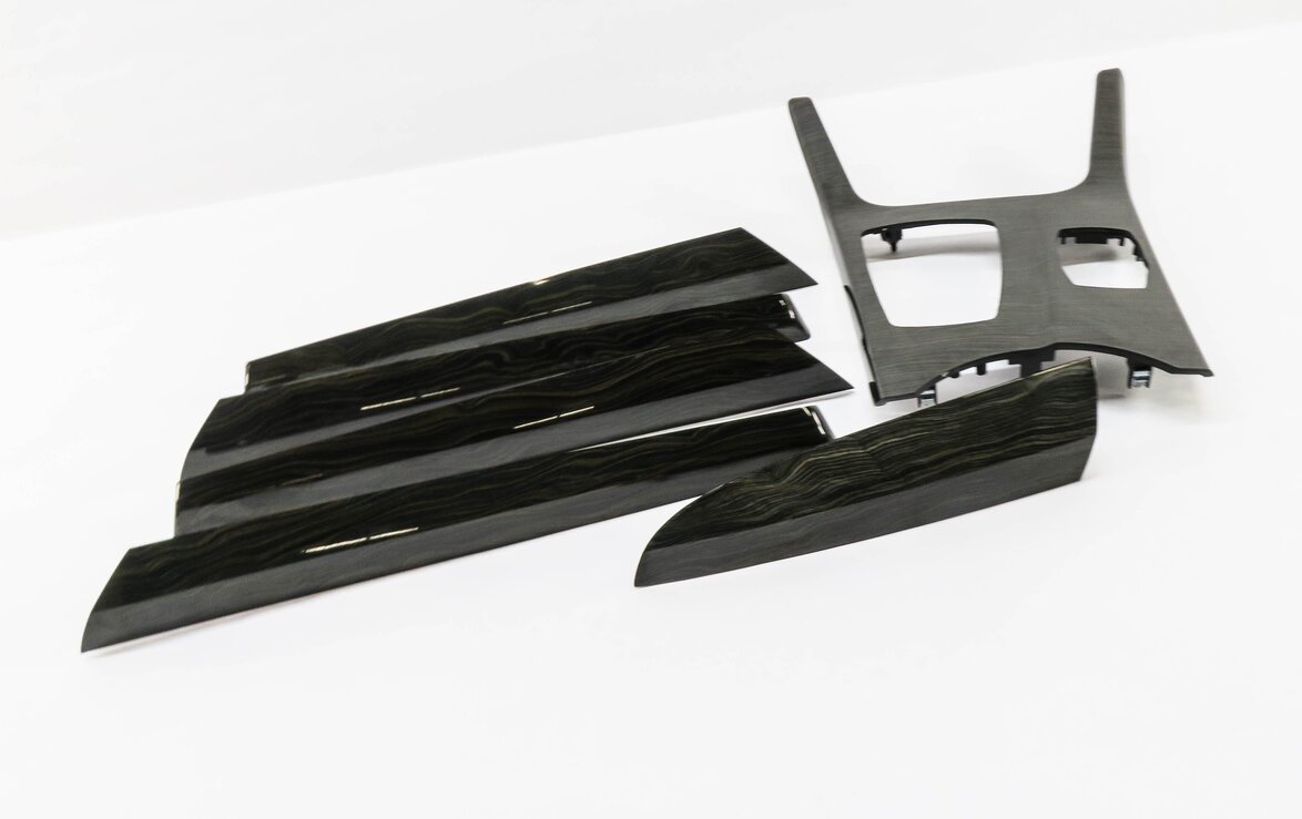 Thumbnail 11: 2013 BMW X3 (F25) DASH DOOR CONSOLE INTERIOR TRIM SET (FINELINE WOOD GRAIN TRIM)