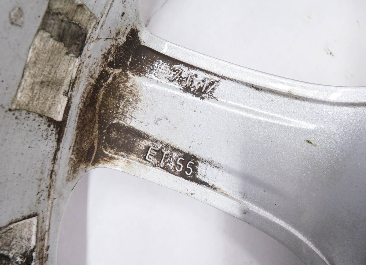 Thumbnail 5: 2009-2012 PORSCHE CAYMAN (987) 17x7 ALUMINUM ALLOY 5-SPOKE WHEEL RIM