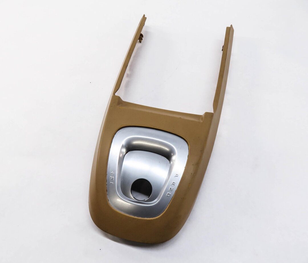 2010 PORSCHE CAYMAN (987) FRONT CENTER CONSOLE SHIFTER TRIM (BEIGE)