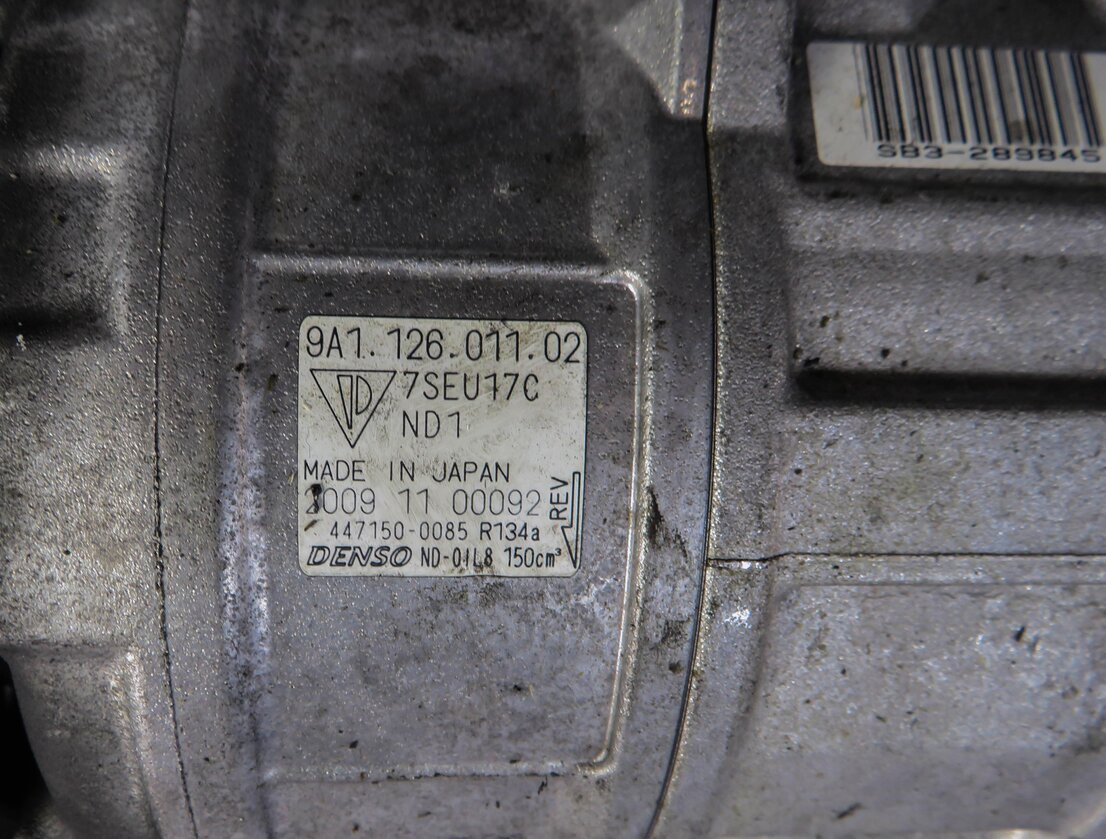 Thumbnail 5: 2009-2016 PORSCHE 911 BOXSTER CAYMAN (981 987 997) A/C AIR COMPRESSOR PUMP