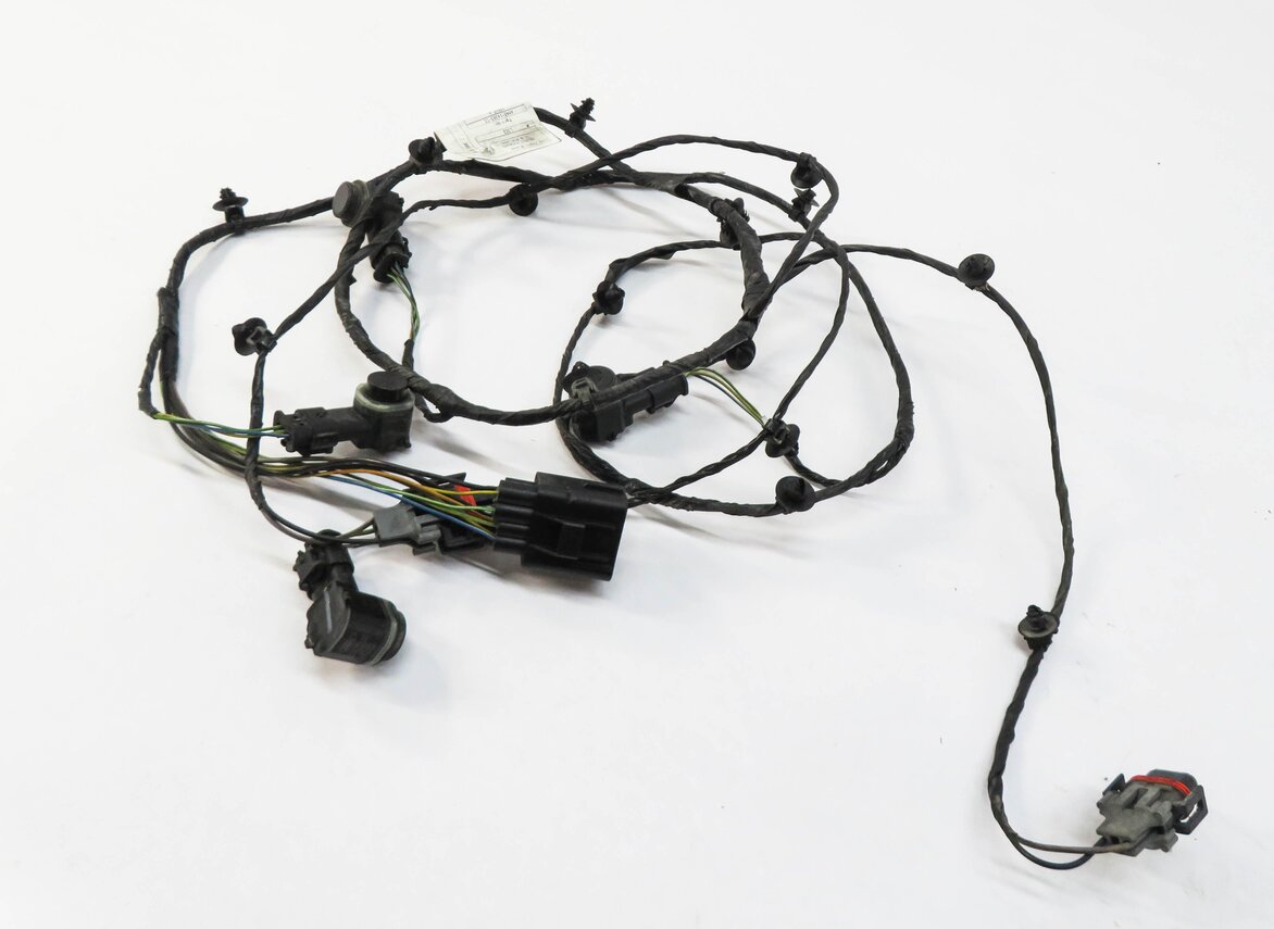 2010 RANGE ROVER (L322) FRONT PDC PARK DISTANCE SENSOR SET w/ HARNESS (BLACK)