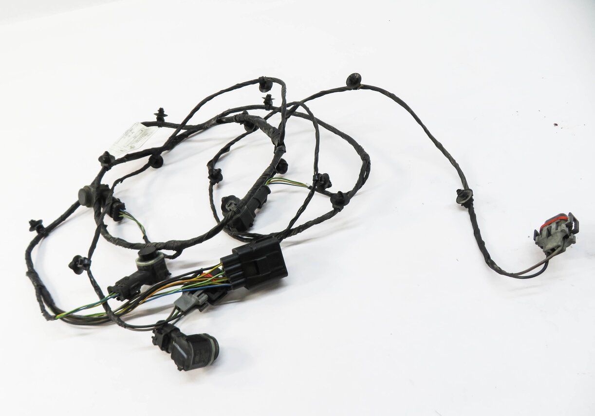 Thumbnail 2: 2010 RANGE ROVER (L322) FRONT PDC PARK DISTANCE SENSOR SET w/ HARNESS (BLACK)