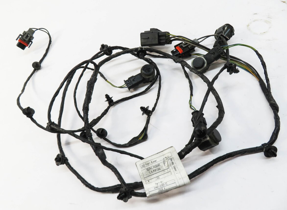 Thumbnail 3: 2010 RANGE ROVER (L322) FRONT PDC PARK DISTANCE SENSOR SET w/ HARNESS (BLACK)