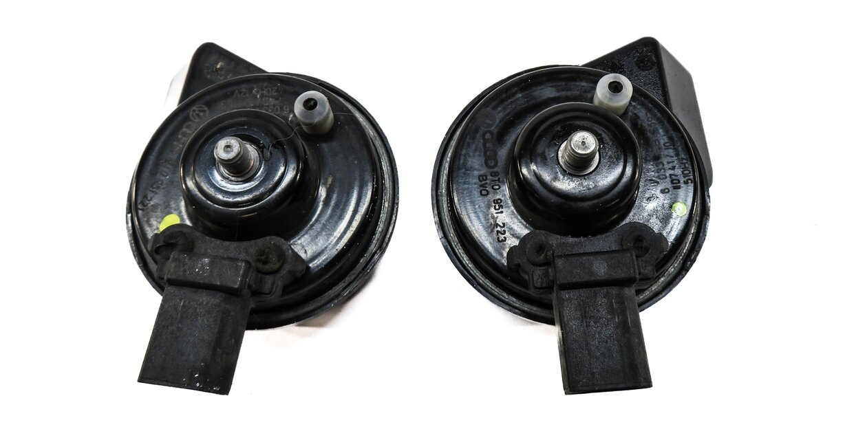 Thumbnail 3: 2008-2017 AUDI A4 A5 S4 S5 Q5 (B8 8K 8R 8T) HIGH & LOW TONE SAFETY HORN SET-2