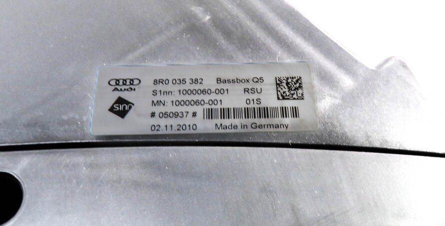 Thumbnail 15: 2011 AUDI Q5 (B8 8R) RADIO STEREO AUDIO SUB SUBWOOFER TWEETER SPEAKER SET-10