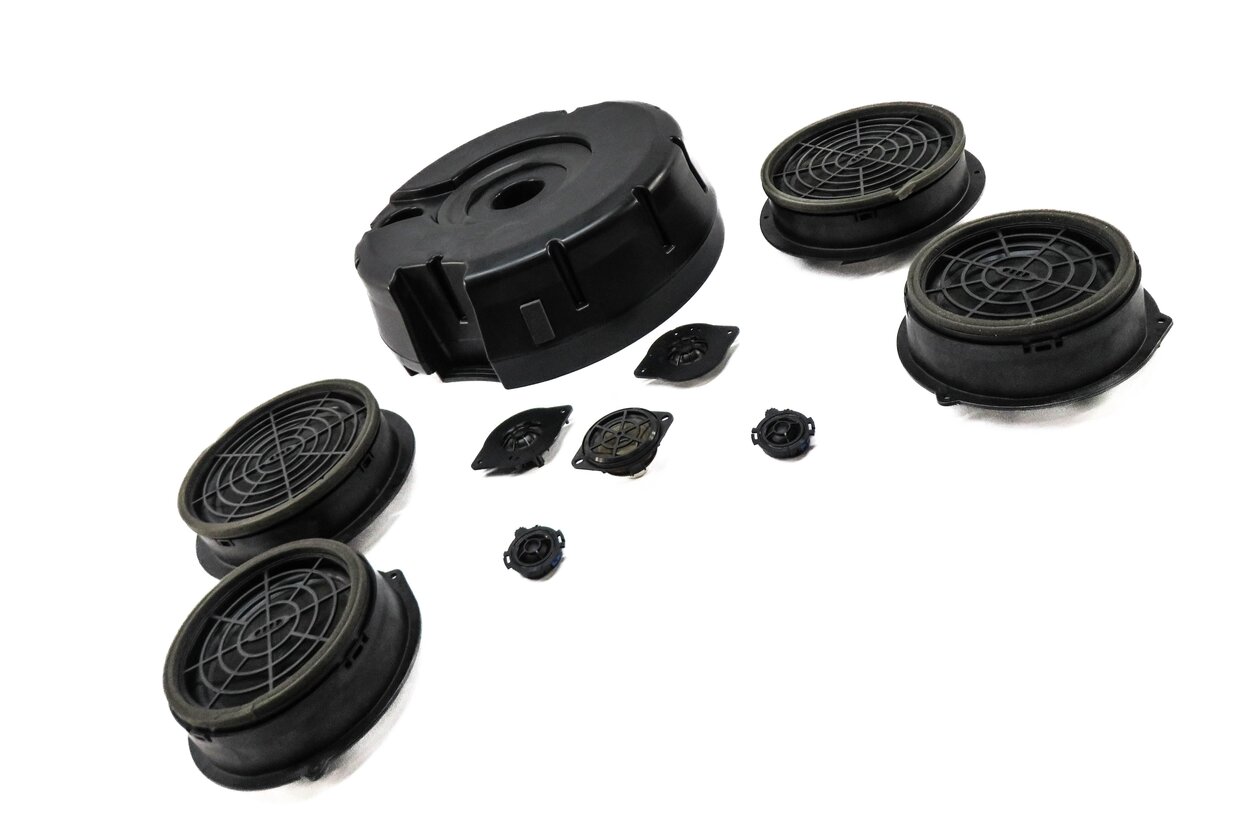 Thumbnail 3: 2011 AUDI Q5 (B8 8R) RADIO STEREO AUDIO SUB SUBWOOFER TWEETER SPEAKER SET-10