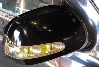 Thumbnail 2: 2007-2008 MERCEDES GL CLASS RIGHT PASSENGER P-FOLD AUTODIM MEMORY MIRROR (BLACK)