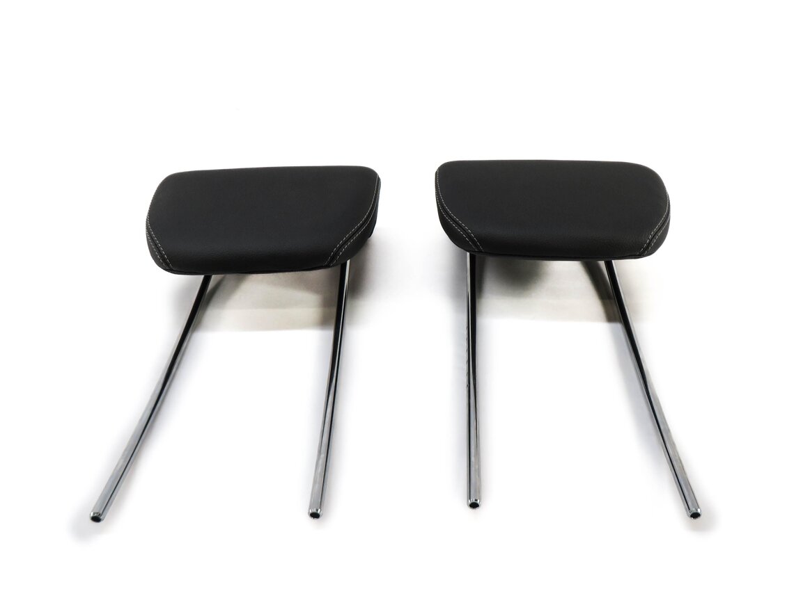 Thumbnail 2: 2008 MERCEDES GL450 (X164) LEFT & RIGHT REAR 3rd ROW SEAT HEADREST SET-3 (BLACK)