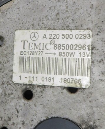 Thumbnail 10: 07-12 MERCEDES GL350 GL450 GL550 ML320 ML350 ML550 (X164 W164 W251) COOLING FAN
