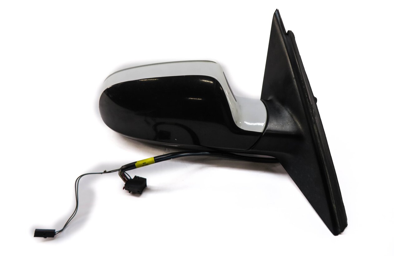 Thumbnail 4: 2011-2016 AUDI S4 (B8 8K) RIGHT FRONT PASSENGER BLIND SPOT DOOR MIRROR (WHITE)