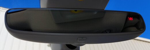 Thumbnail 2: 2017-2019 AUDI Q7 (4M) INTERIOR AUTODIM REARVIEW MIRROR w/ COMPASS (BEIGE)