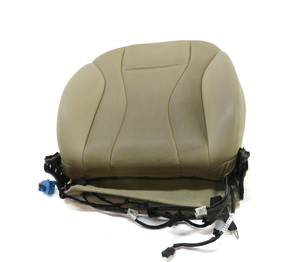 Thumbnail 1: 2017-2020 AUDI Q7 (4M) DRIVER UPPER TOP HEATED VENTED SEAT CUSHION (BEIGE)