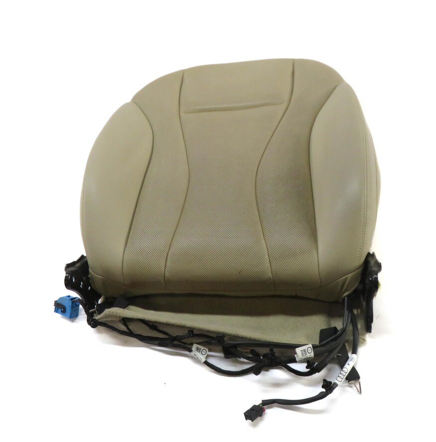 Thumbnail 2: 2017-2020 AUDI Q7 (4M) DRIVER UPPER TOP HEATED VENTED SEAT CUSHION (BEIGE)
